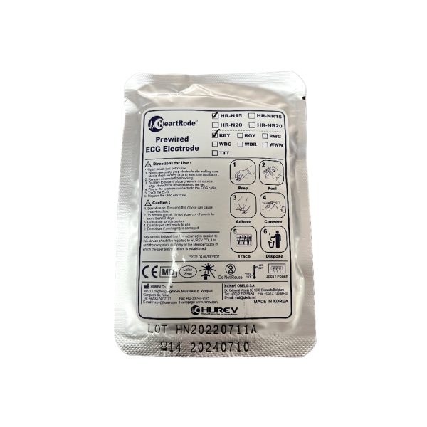 Electrode Rode HUREV HeartRode Prewired ECG Electrodes - The Leading Medical Company ...